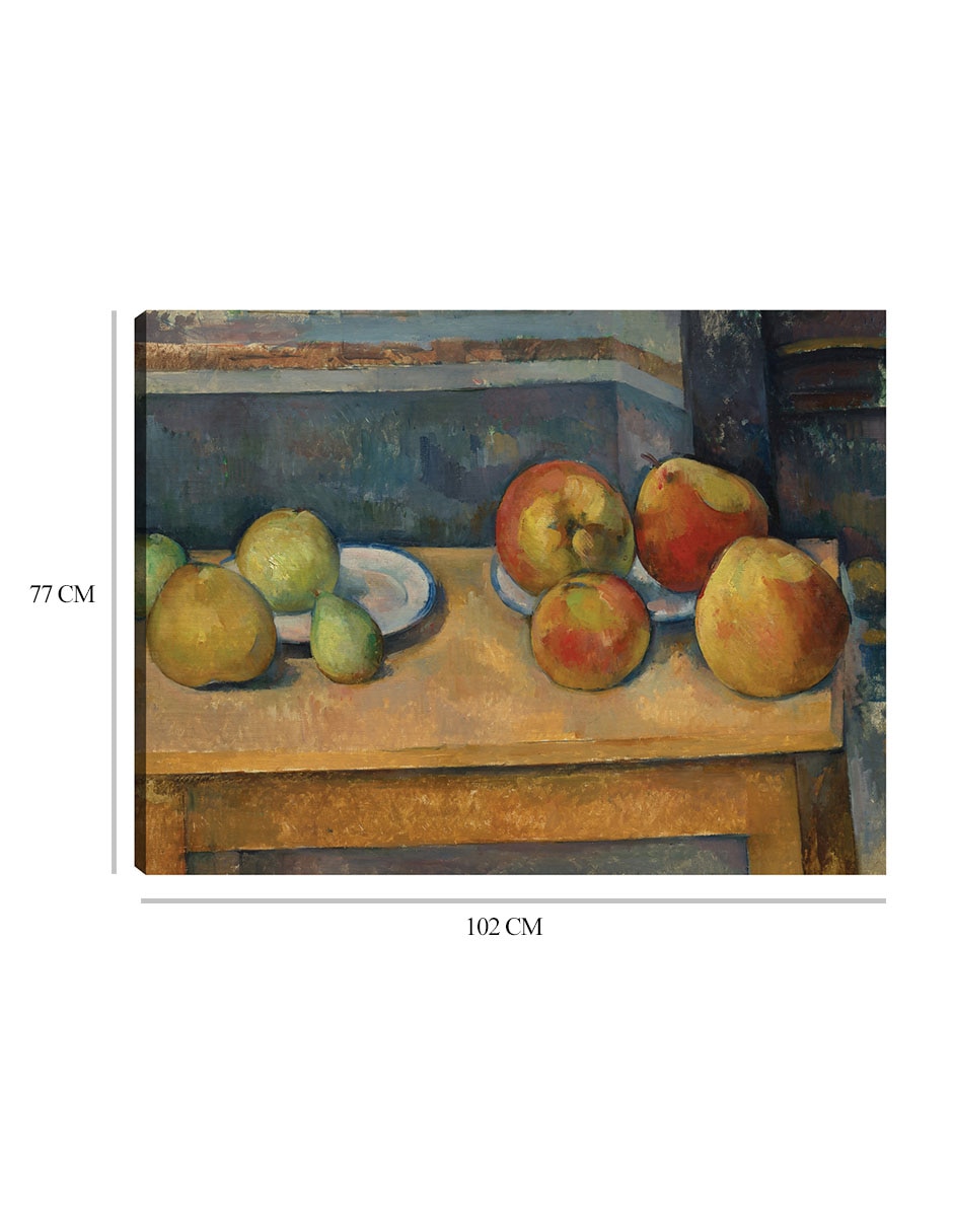 Cuadro decorativo Naturaleza muerta con manzanas y peras (ca. 1891-1892) técnica mixta Gente 2