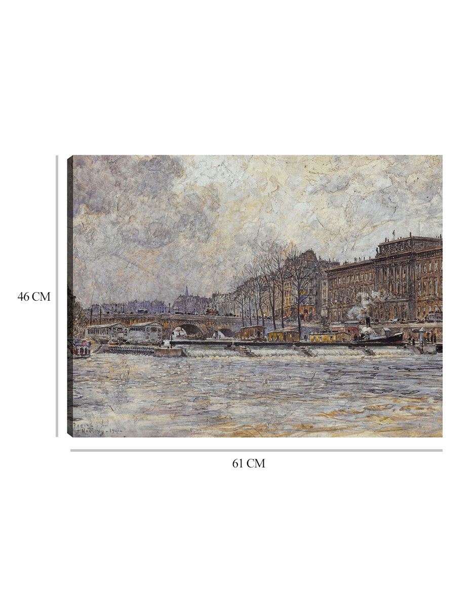 Cuadro decorativo El Hôtel de la Monnaie y el Pont-Neuf (1901) técnica mixta Arquitectura 2