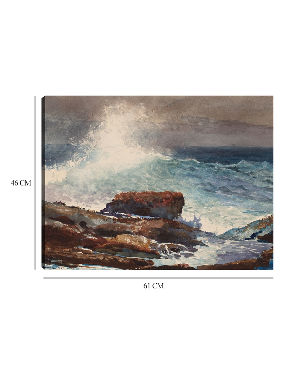 Cuadro decorativo Marea entrante, Scarboro, Maine (1883) técnica mixta Playas 8