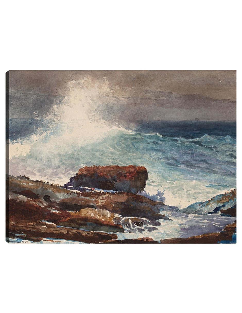 Cuadro decorativo Marea entrante, Scarboro, Maine (1883) técnica mixta Playas Cuadro decorativo Marea entrante, Scarboro, Maine (1883) técnica mixta Playas