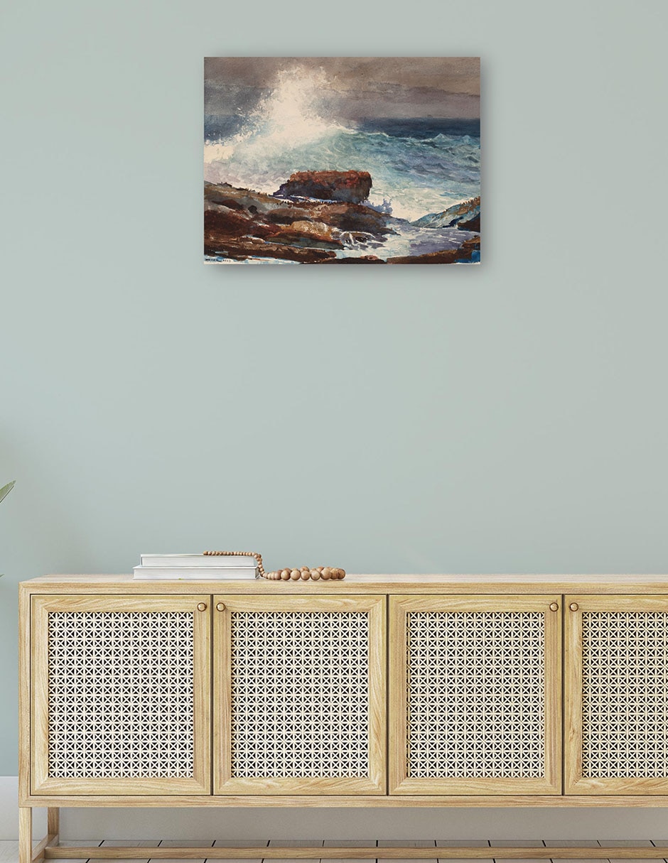 Cuadro decorativo Marea entrante, Scarboro, Maine (1883) técnica mixta Playas 4