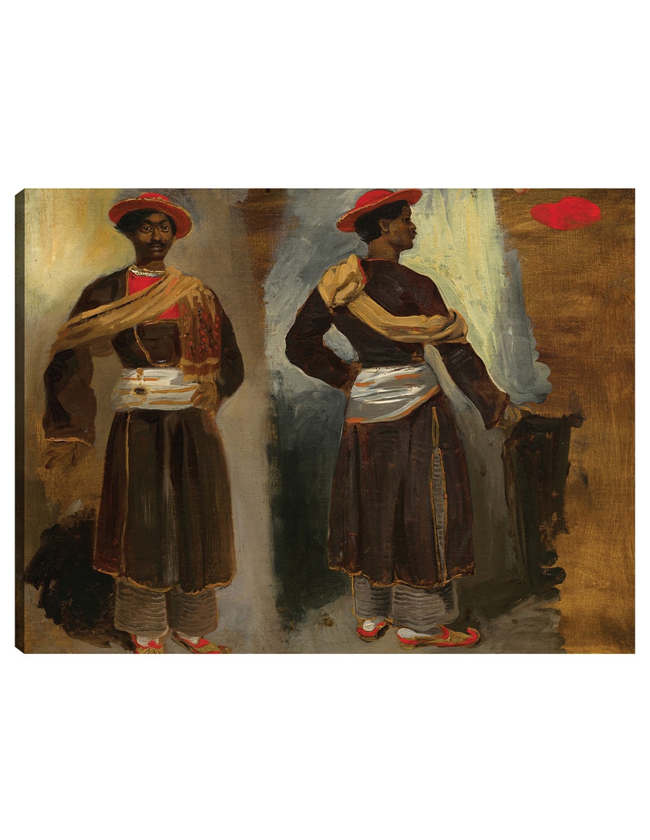Cuadro decorativo Dos estudios de un indio de pie de Calcuta c. 1823/1824 técnica mixta Gente
