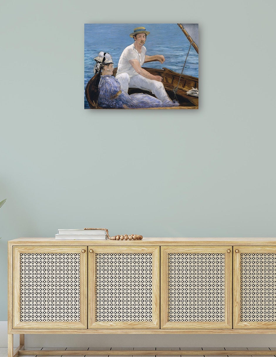 Cuadro decorativo Paseos en bote (1874) técnica mixta Navegación 4