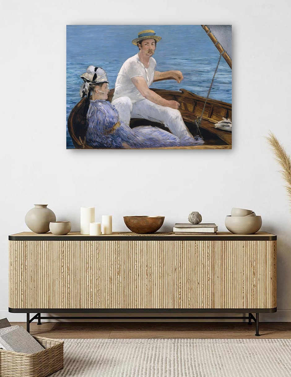 Cuadro decorativo Paseos en bote (1874) técnica mixta Navegación 5