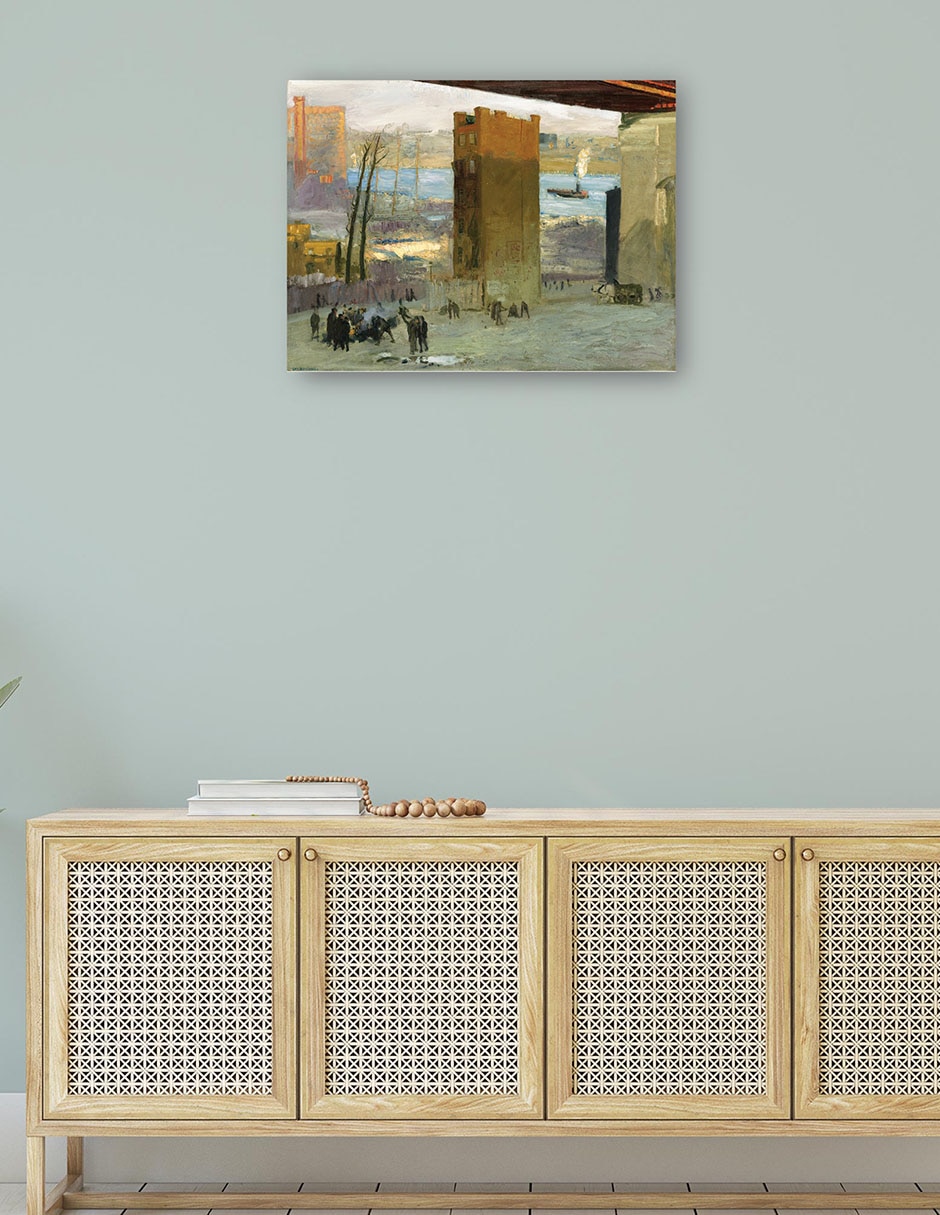 Cuadro decorativo La vivienda solitaria técnica mixta Playas 4