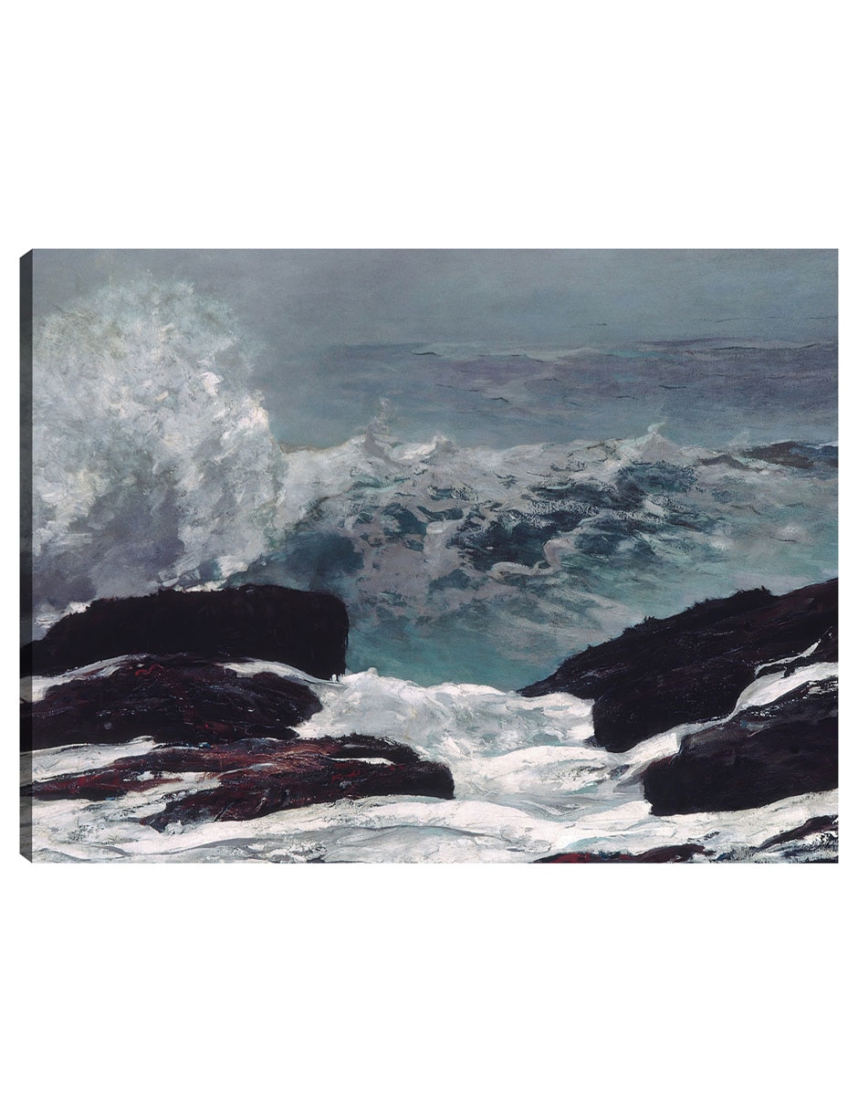 Cuadro decorativo Costa de Maine (1896) técnica mixta Océanos