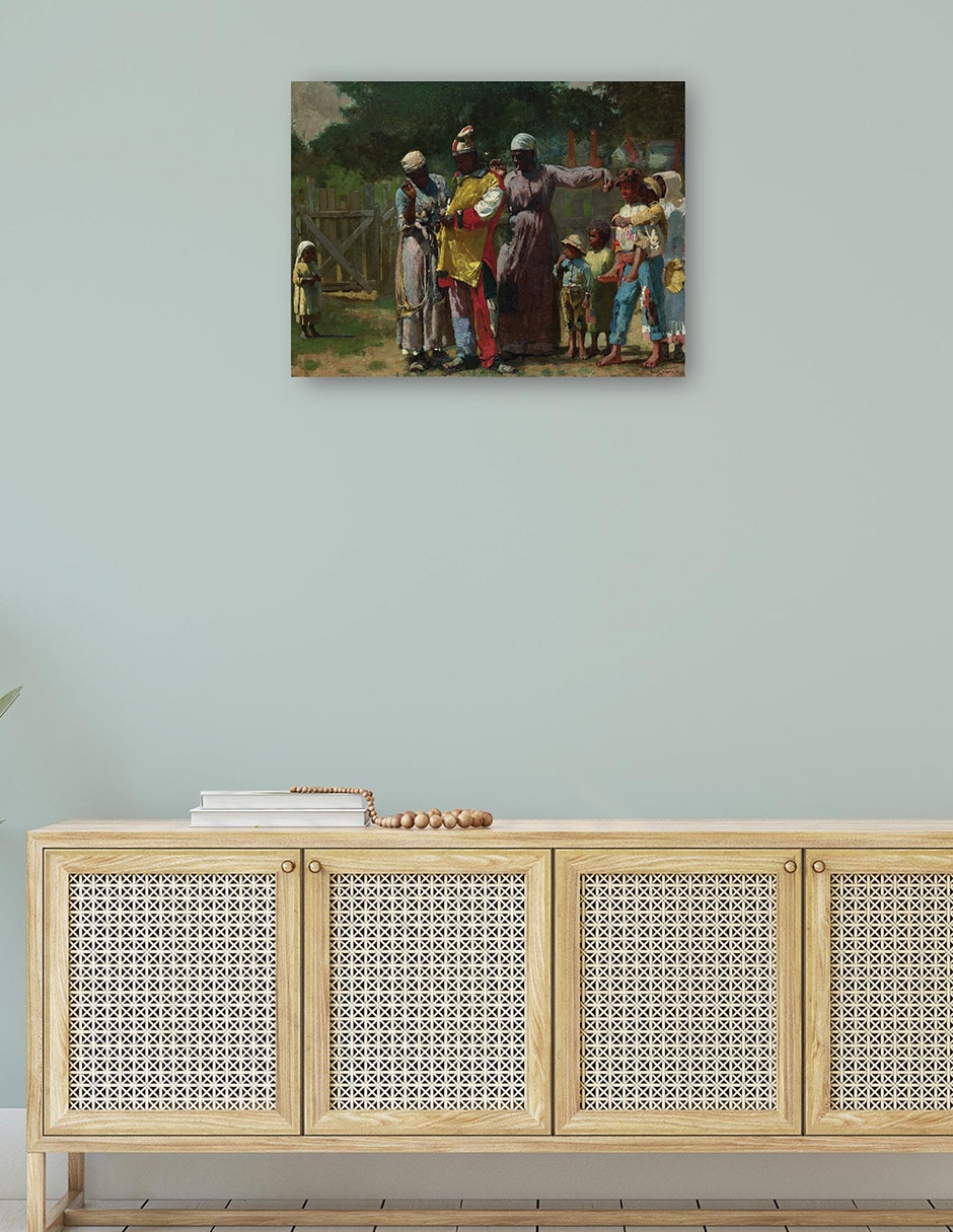 Cuadro decorativo Vestirse para el carnaval (1877) técnica mixta Gente 4