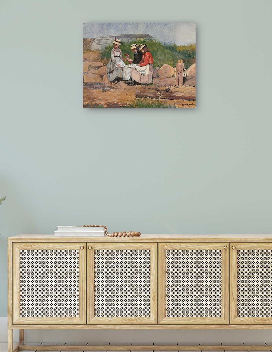 Cuadro decorativo La hija de un pescador (1873) técnica mixta Inspiración 4
