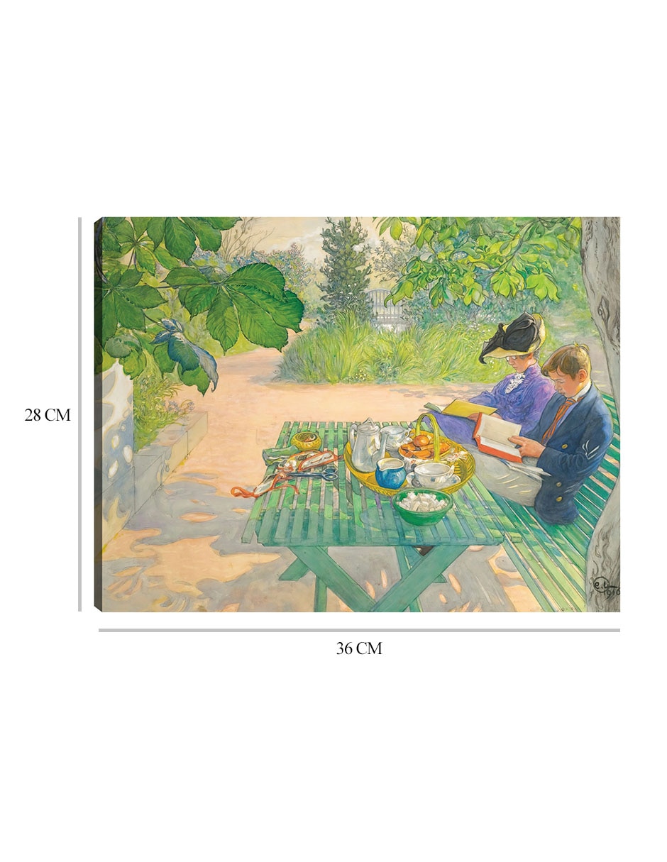Cuadro decorativo Lectura navideña (1916) técnica mixta Inspiración 8