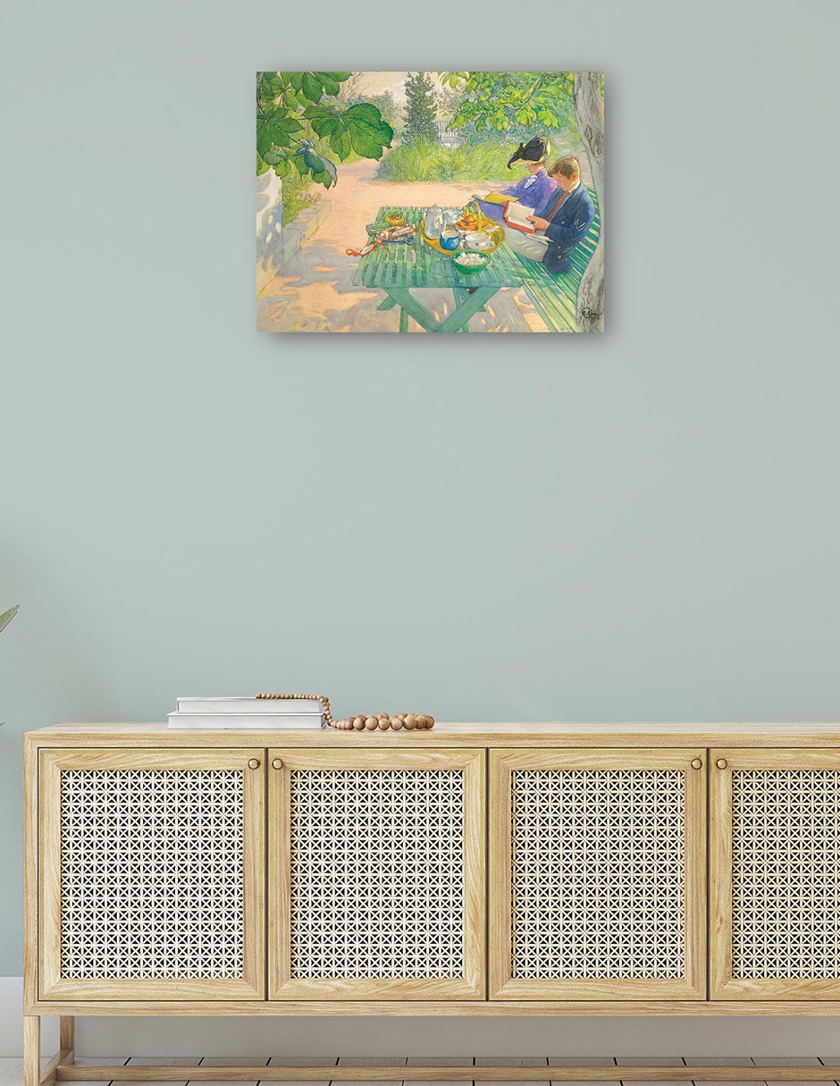 Cuadro decorativo Lectura navideña (1916) técnica mixta Inspiración 4