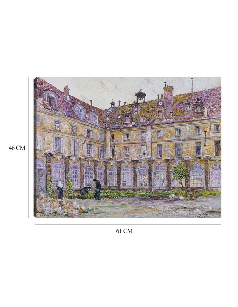 Cuadro decorativo El claustro de la Abbaye-aux-Bois, rue de Sèvres (1906) técnica mixta Arquitectura 2