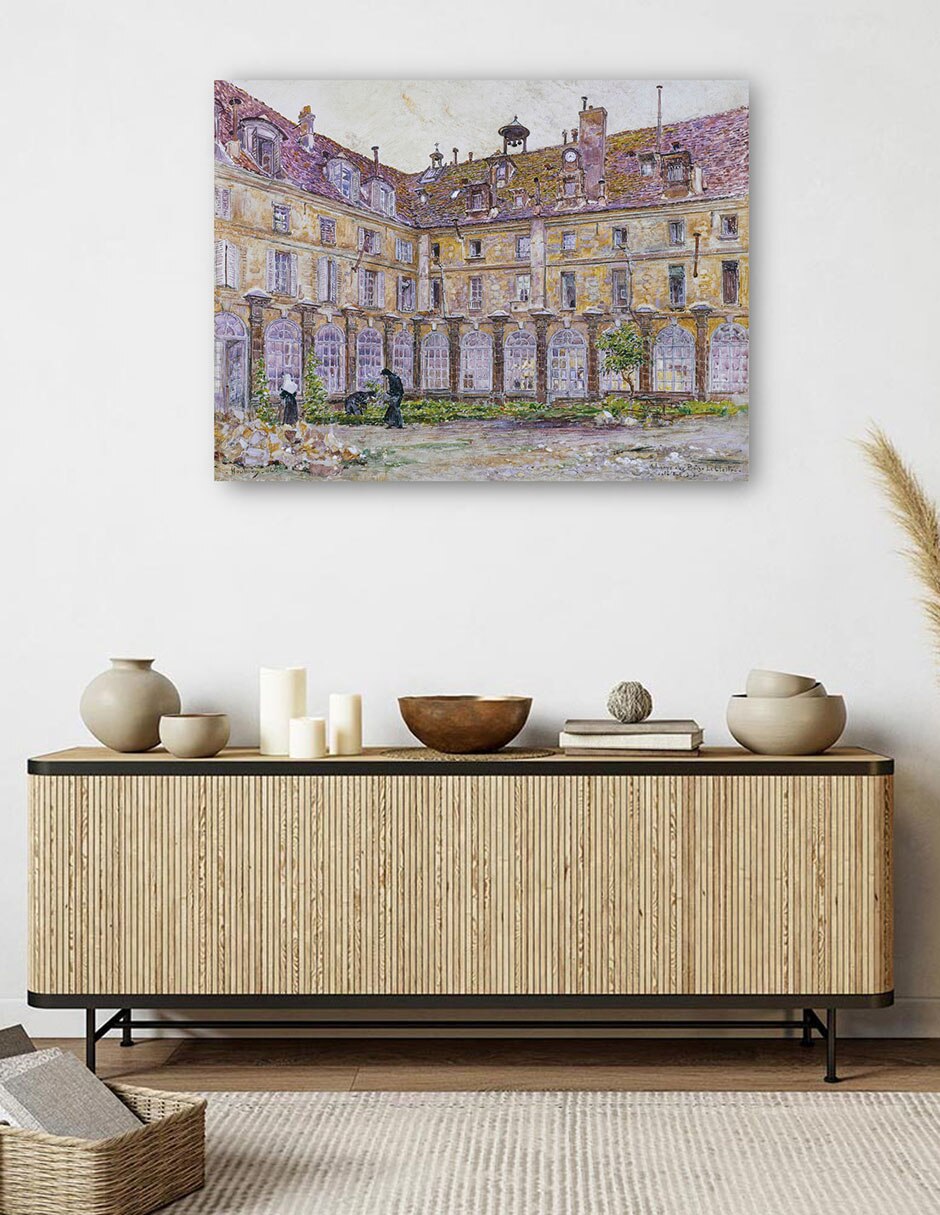 Cuadro decorativo El claustro de la Abbaye-aux-Bois, rue de Sèvres (1906) técnica mixta Arquitectura 5