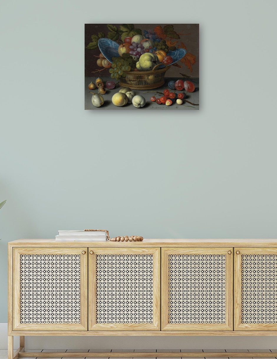 Cuadro decorativo Cesta de frutas, c. 1622 técnica mixta 4
