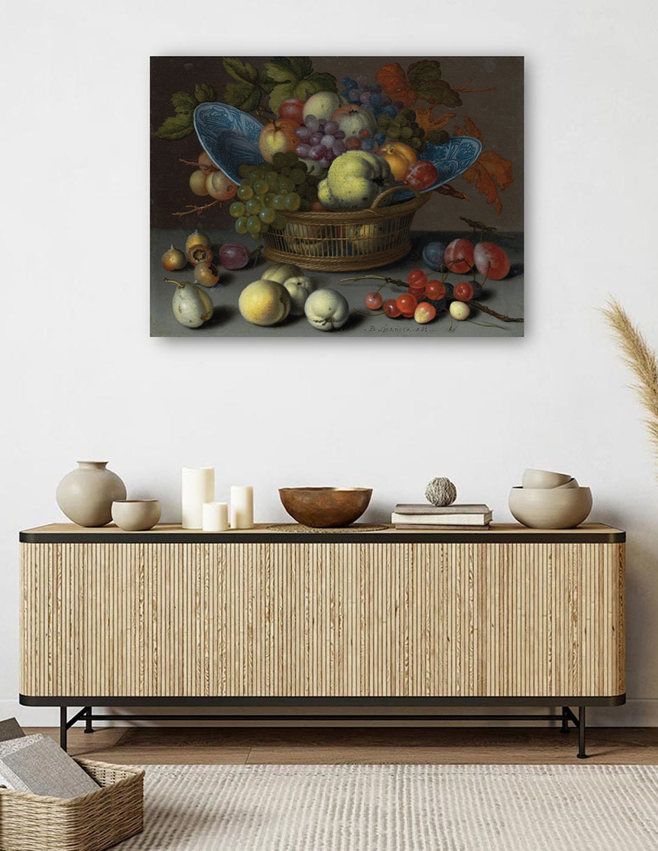 Cuadro decorativo Cesta de frutas, c. 1622 técnica mixta 5