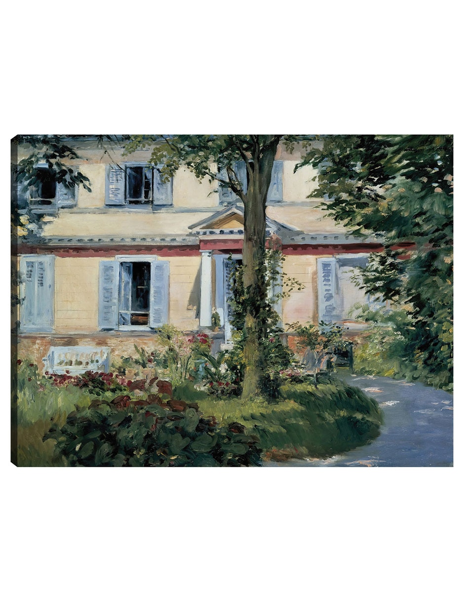 Cuadro decorativo La casa de Rueil (1882) técnica mixta Lugares