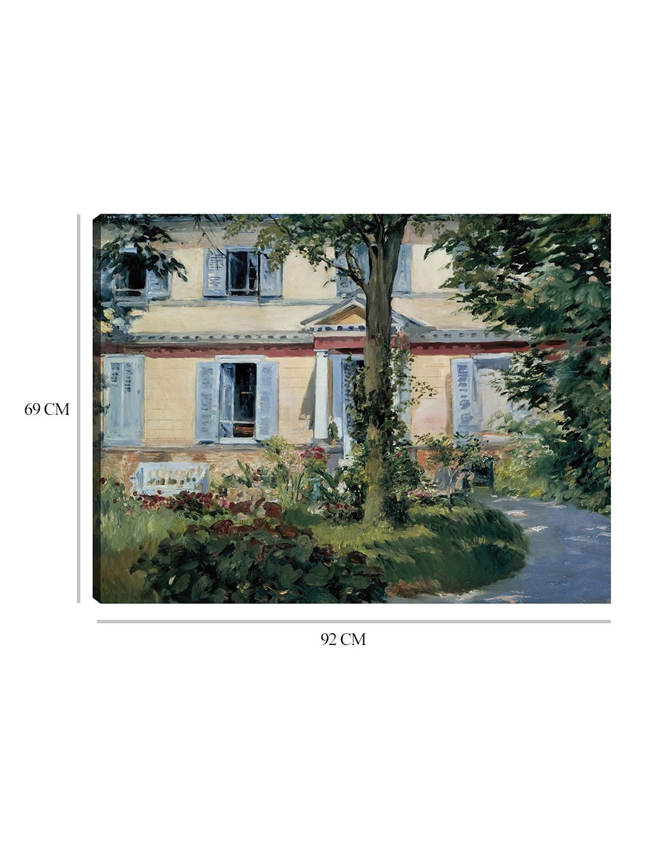 Cuadro decorativo La casa de Rueil (1882) técnica mixta Lugares 2