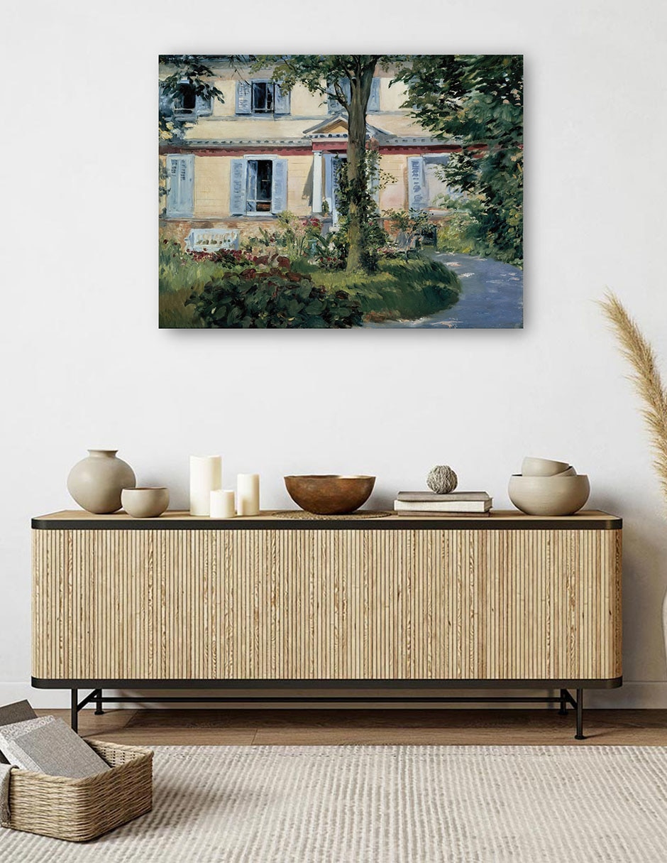 Cuadro decorativo La casa de Rueil (1882) técnica mixta Lugares 5