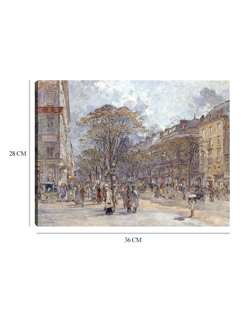 Cuadro decorativo El Boulevard des Italiens, aspecto matutino (1902-1903) técnica mixta Arquitectura 2