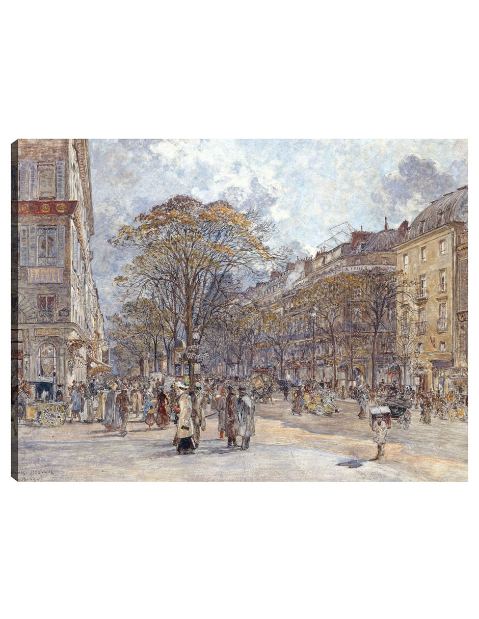 Cuadro decorativo El Boulevard des Italiens, aspecto matutino (1902-1903) técnica mixta Arquitectura