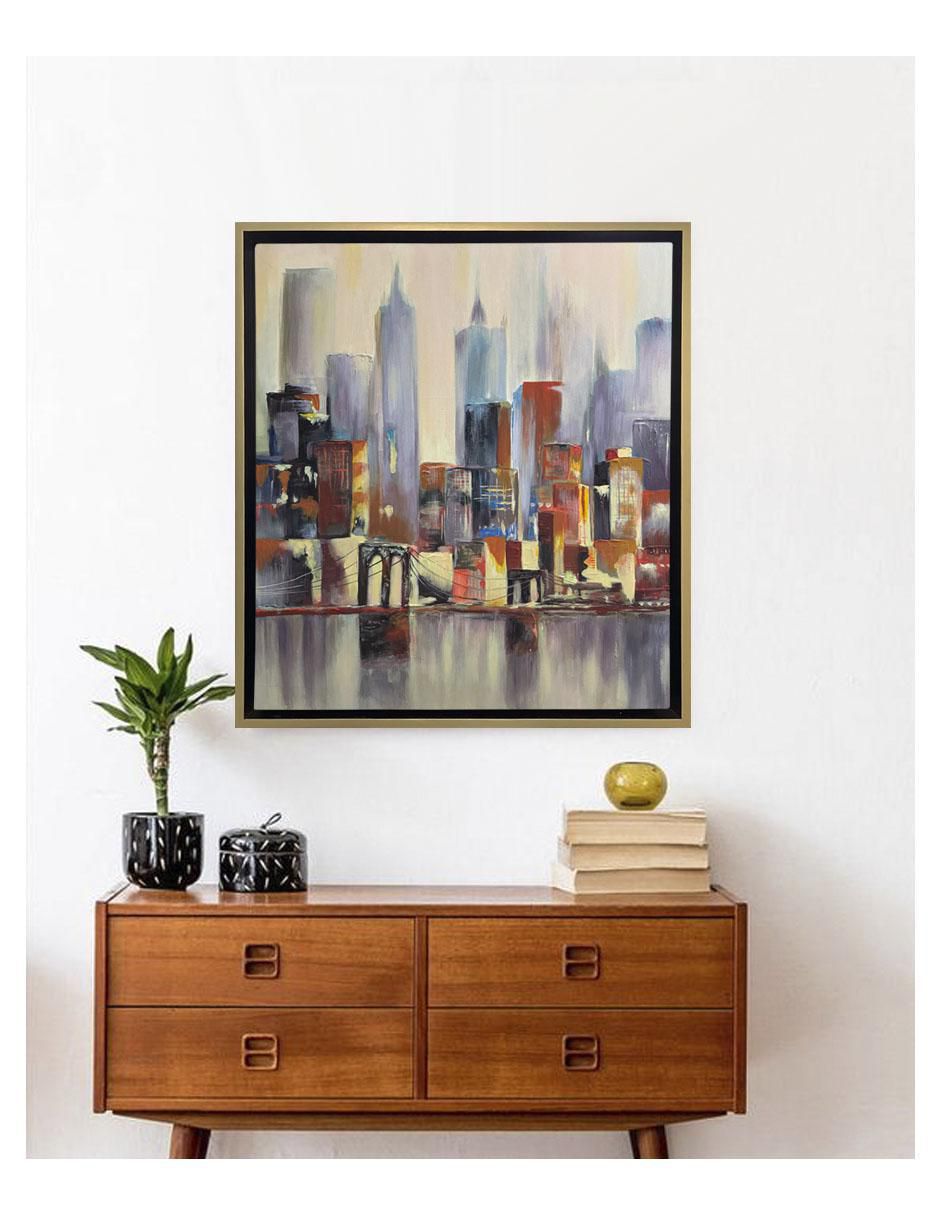 Pintura City IV técnica acrílico Ciudad 2