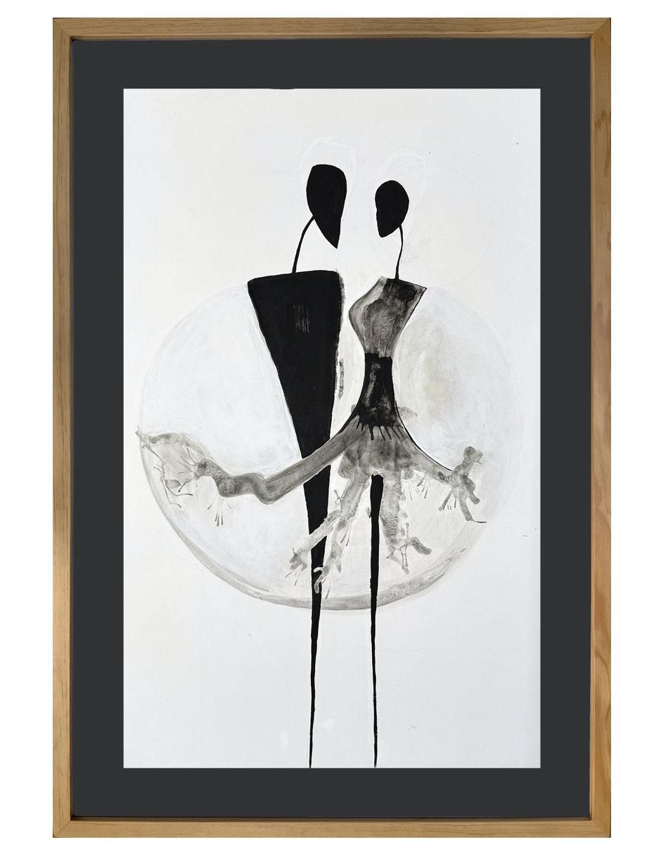 Pintura Tú Mi Luna técnica acrílico Lune Art Gallery