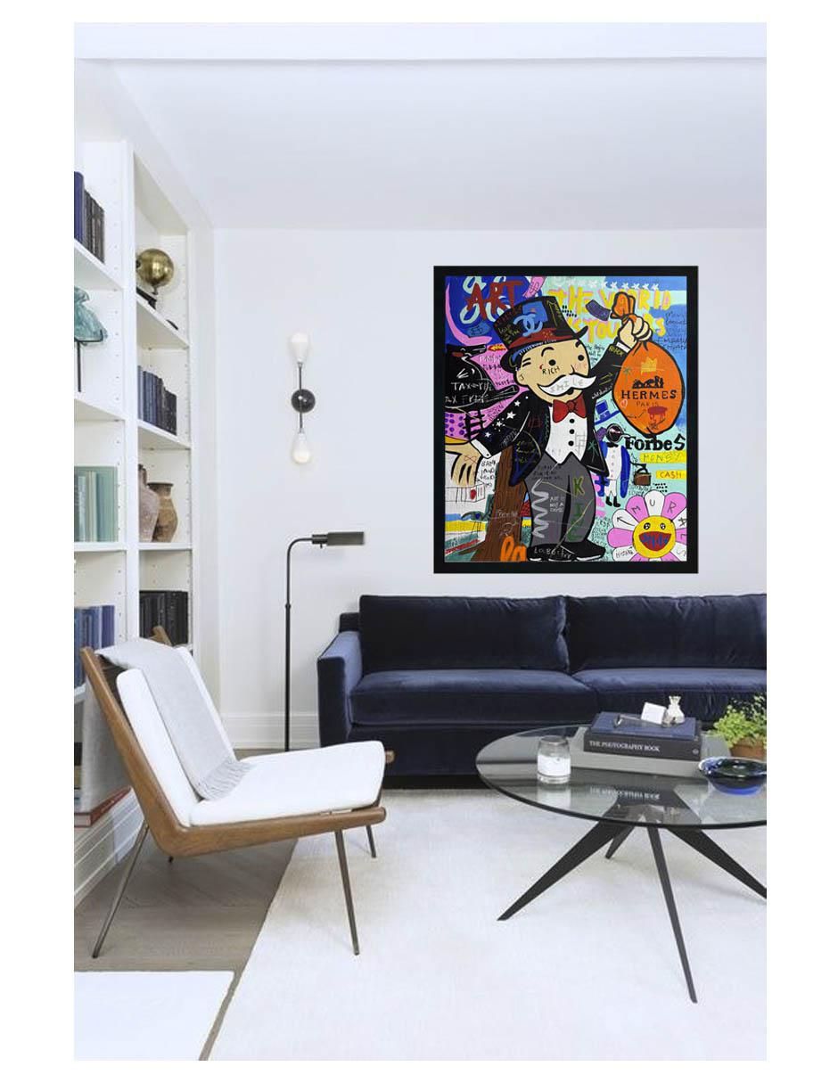 Pintura Rich Life técnica acrílico 2