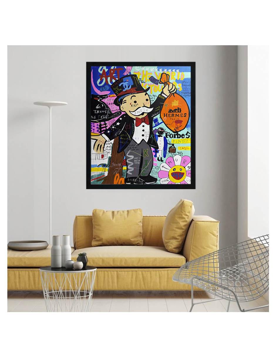 Pintura Rich Life técnica acrílico 4