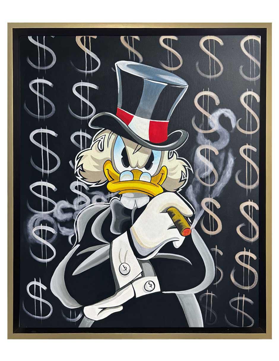 Pintura Money On My Mind técnica acrílico Mc Pato