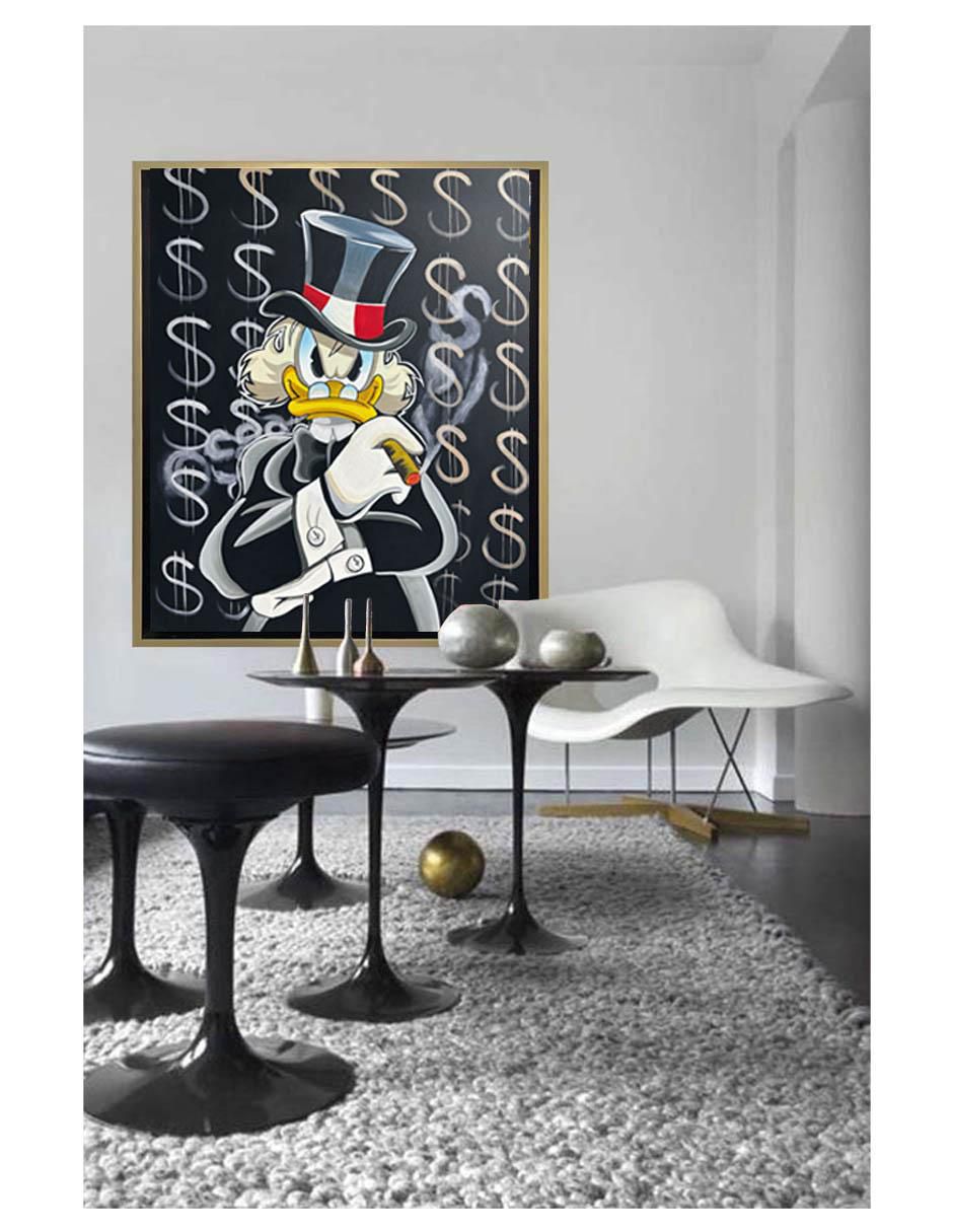 Pintura Money On My Mind técnica acrílico Mc Pato 4
