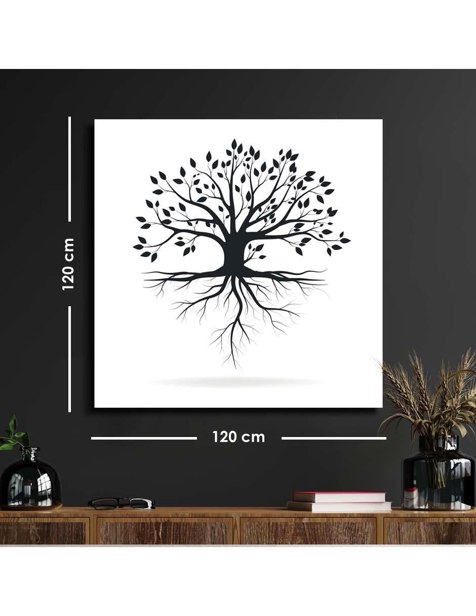 Cuadro decorativo Árbol de la vida con raíces barniz a registro 6