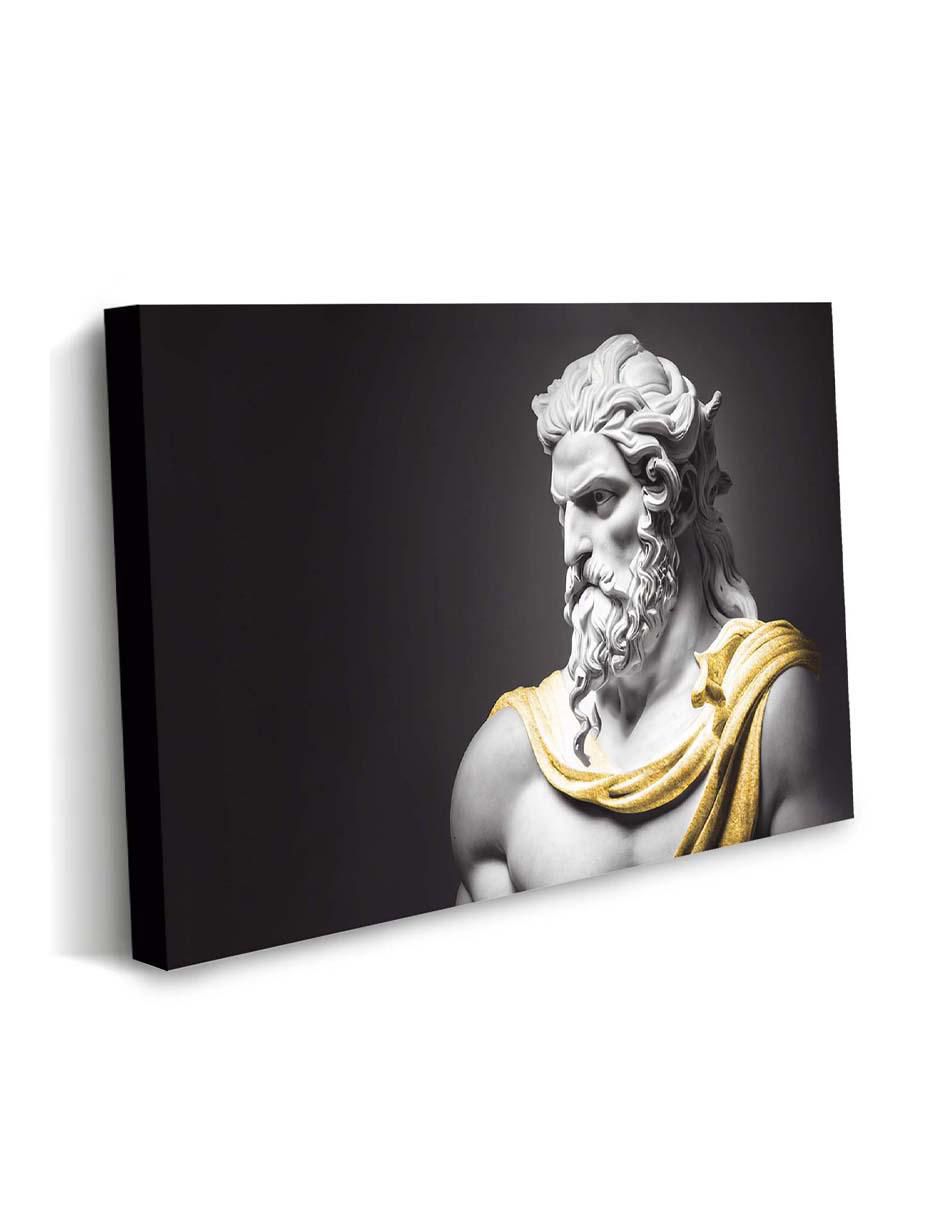Cuadro decorativo Canvas Art Estatua rígida hades con barniz a registro