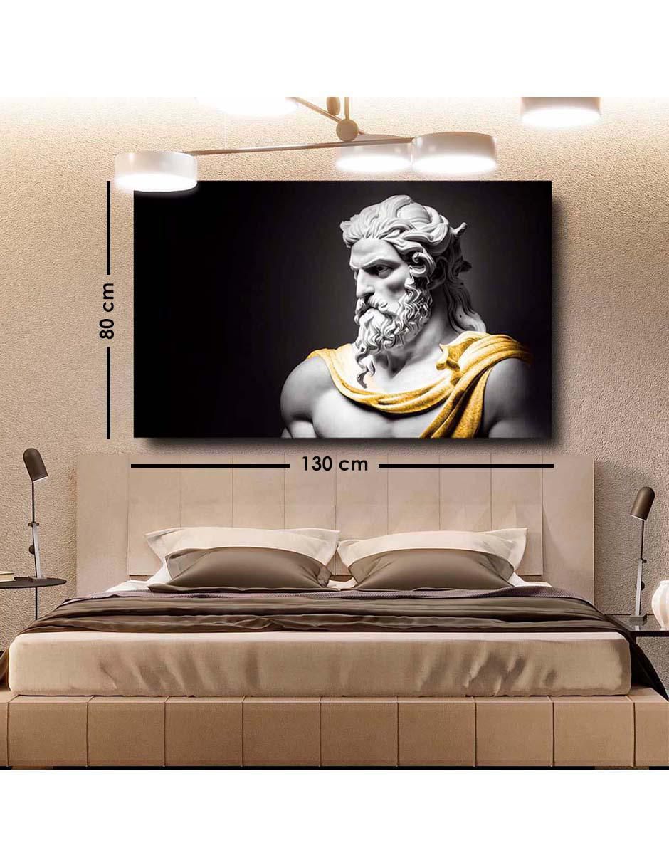 Cuadro decorativo Canvas Art Estatua rígida hades con barniz a registro