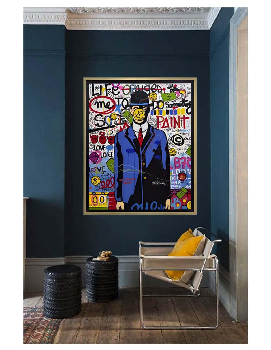 Pintura Dont Hype técnica acrílico Pop 3