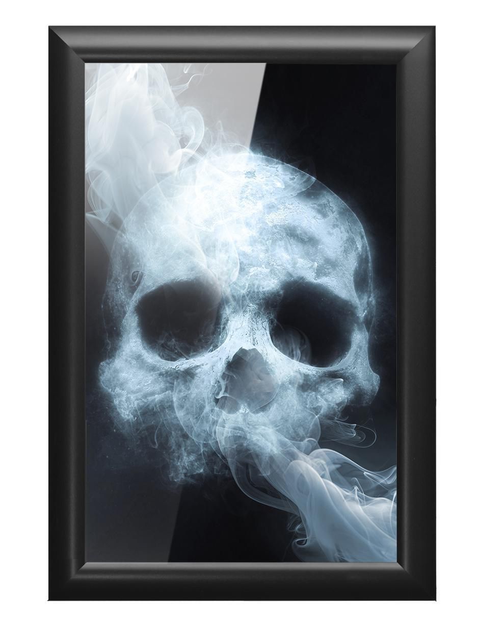 Cuadro decorativo calavera con humo Cuadro decorativo calavera con humo