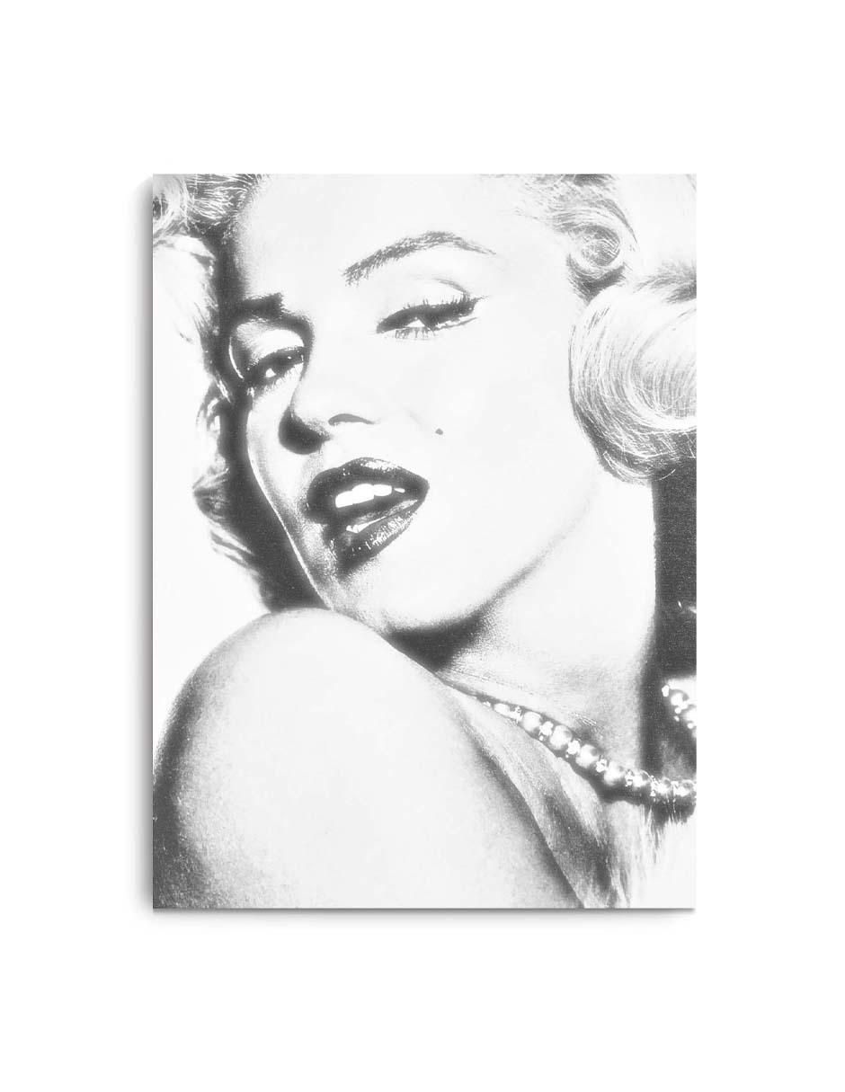 Cuadro decorativo Foto antaña Marilyn Monroe con barniz a registro