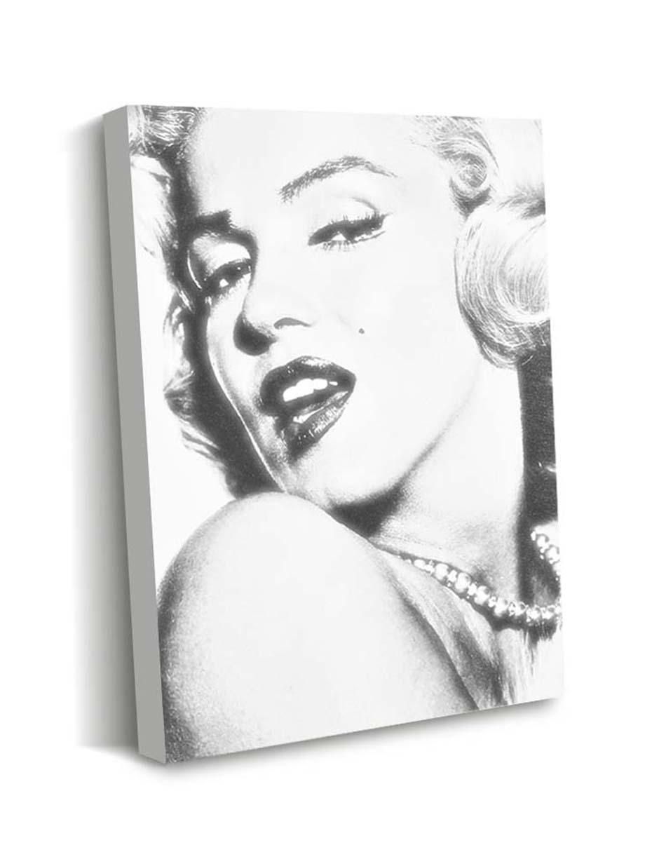 Cuadro decorativo Foto antaña Marilyn Monroe con barniz a registro 2