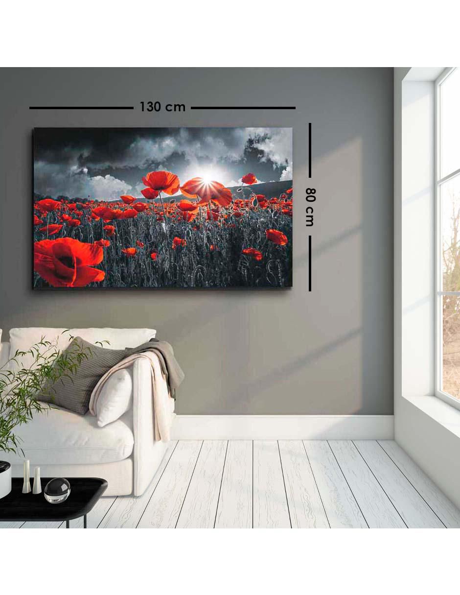 Cuadro decorativo Canvas nubes obscuras con barniz a registro 130x80 6
