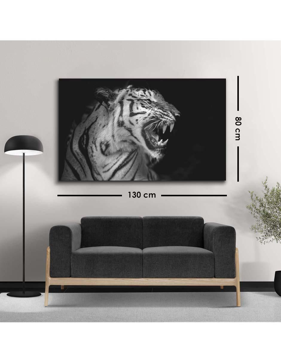 Cuadro decorativo Fotografía de tigre con barniz a registro 6