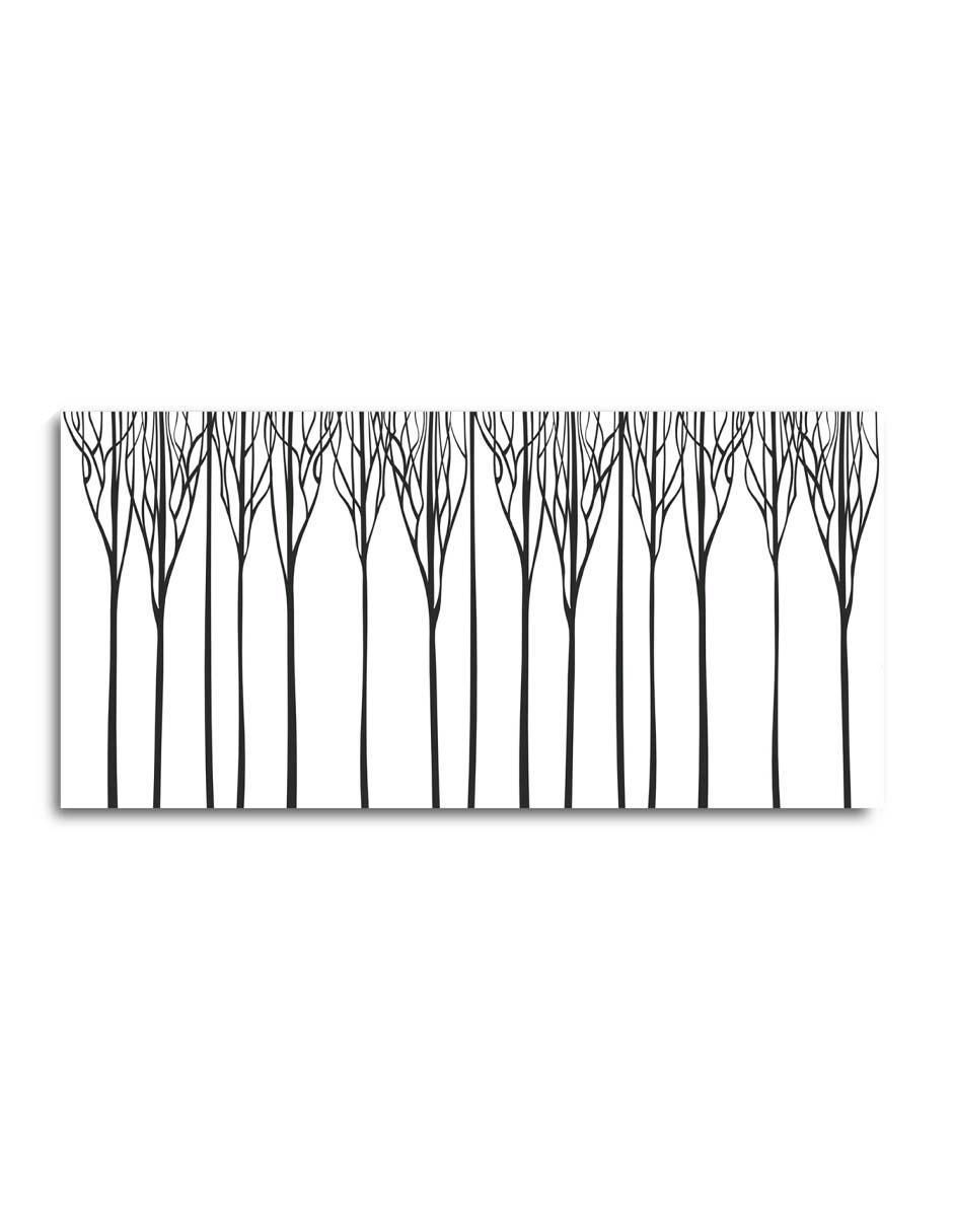 Cuadro decorativo Hojas alargadas en paralelo con barniz a registro Cuadro decorativo Hojas alargadas en paralelo con barniz a registro