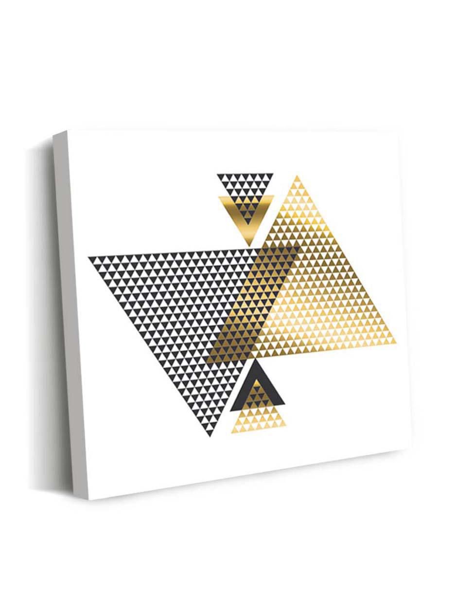Cuadro decorativo Ilustración abstracta triangular con barniz a registro 2