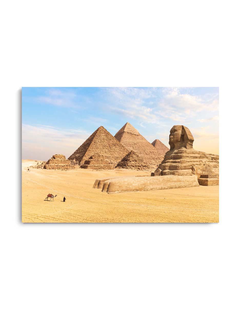 Cuadro decorativo Paisaje las piramides de giza con barniz a registro Cuadro decorativo Paisaje las piramides de giza con barniz a registro