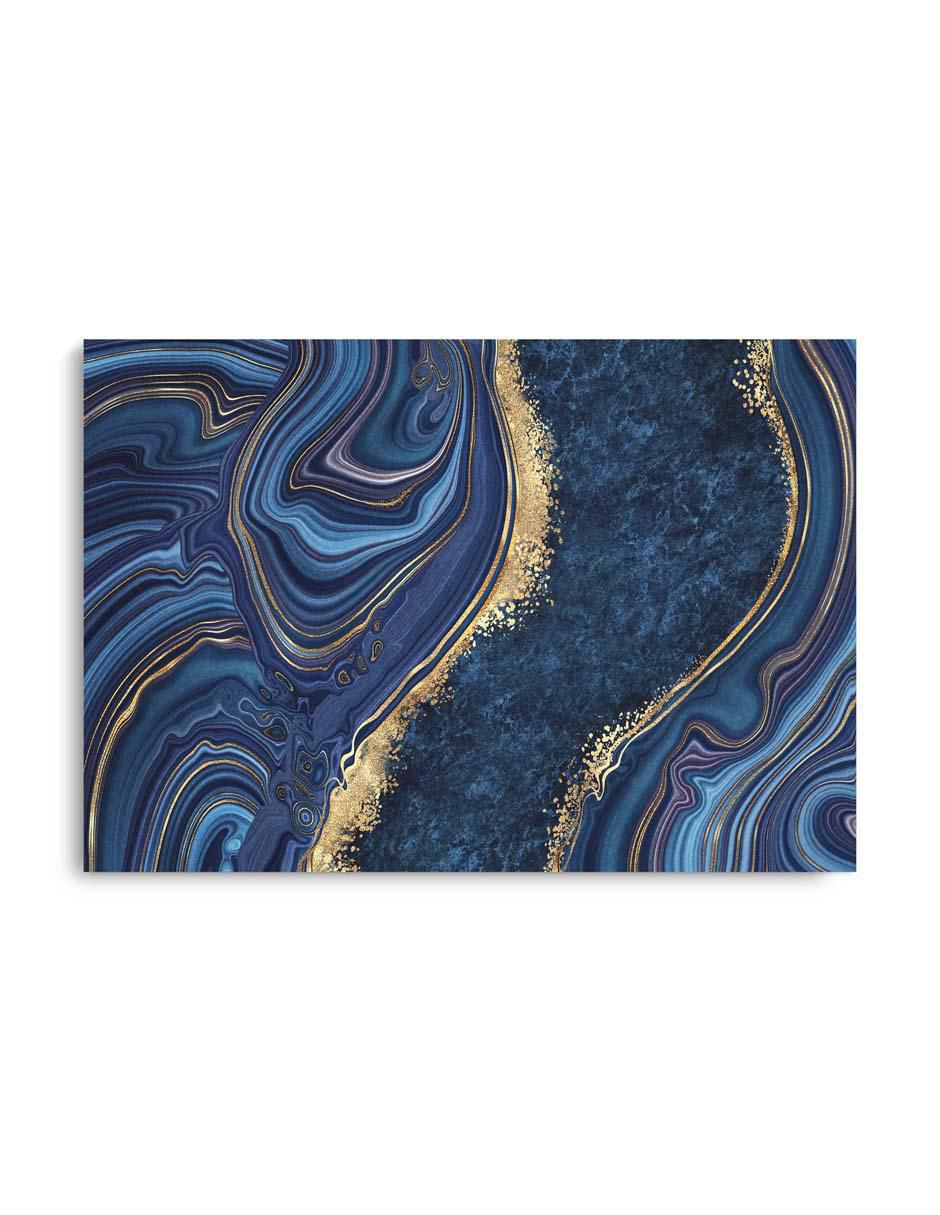 Cuadro decorativo Mármol remolino azul con barniz a registro Cuadro decorativo Mármol remolino azul con barniz a registro