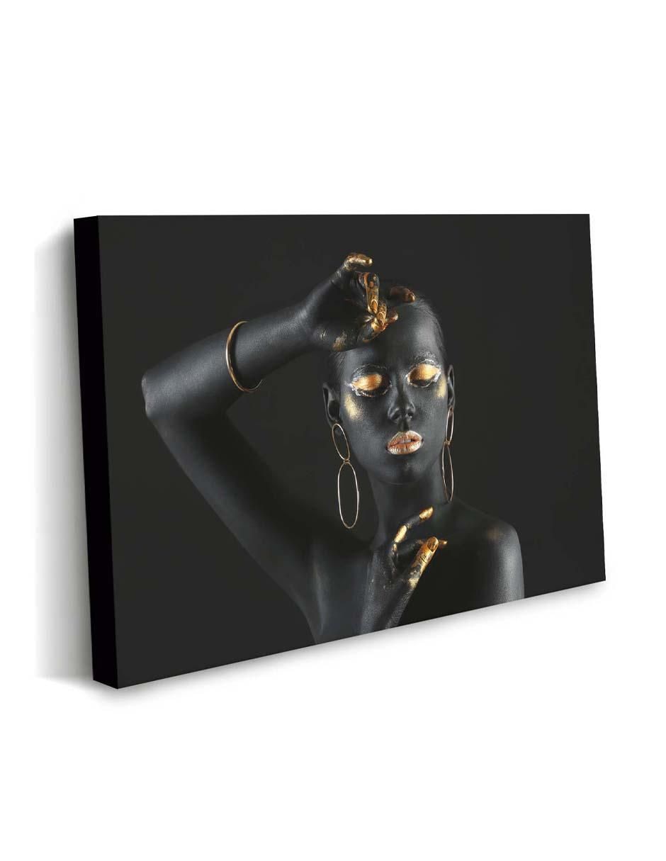 Cuadro decorativo Mujer mística maquillada con barniz a registro 2