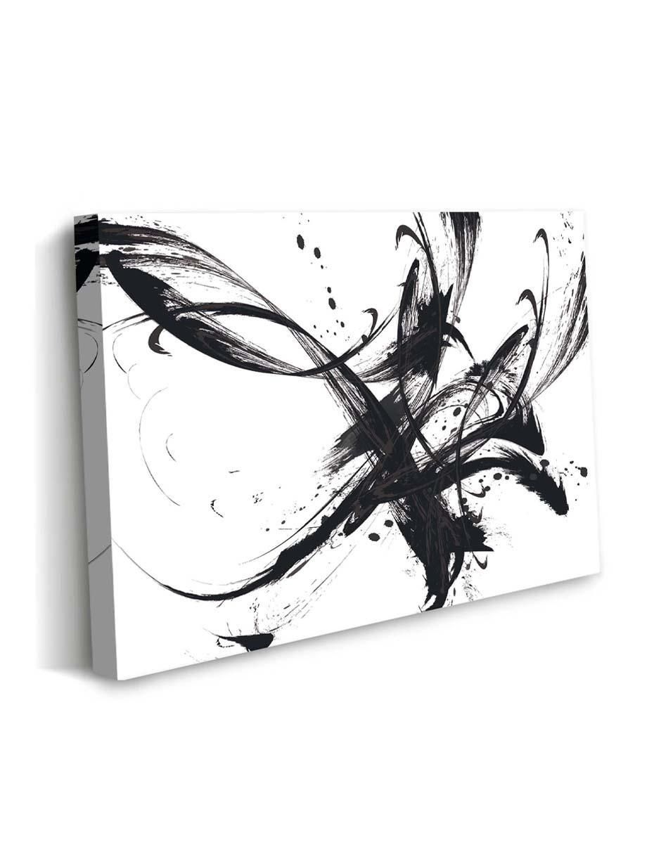 Cuadro decorativo Canvas Art Mancha abstracta de tinta con barniz a registro