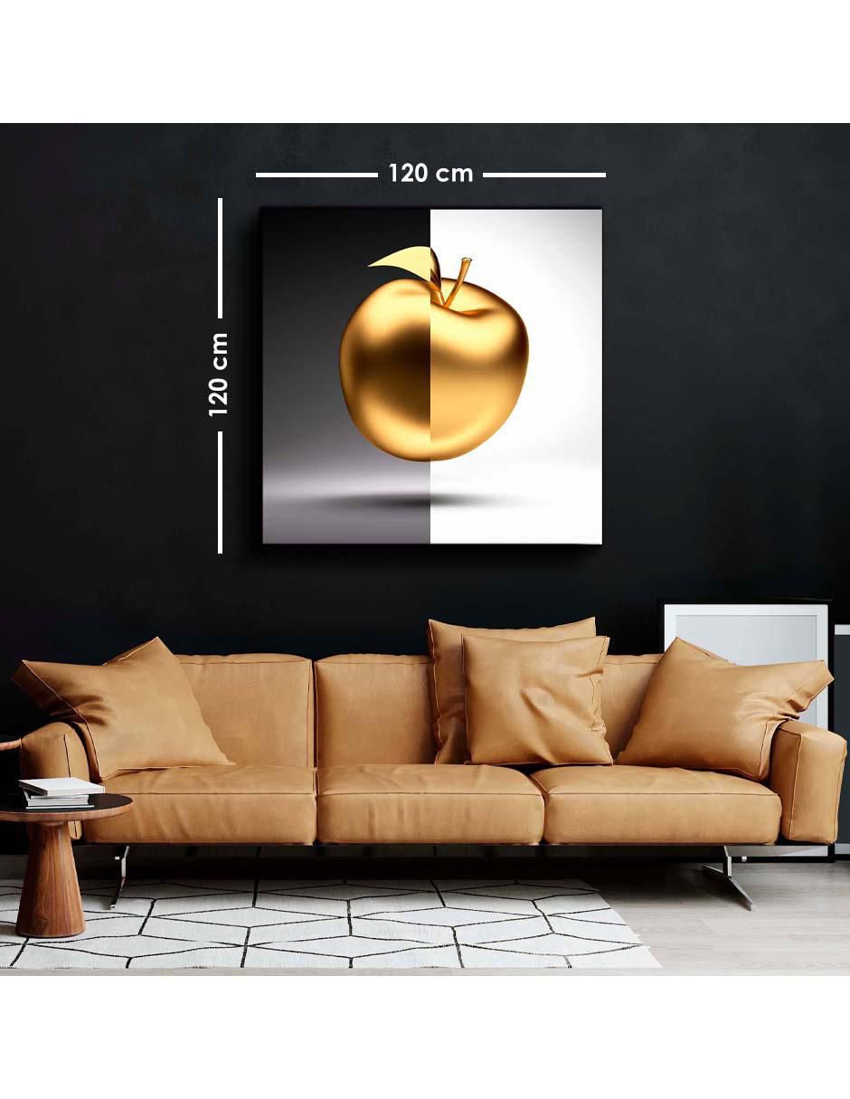 Cuadro decorativo Manzana mixta con barniz a registro