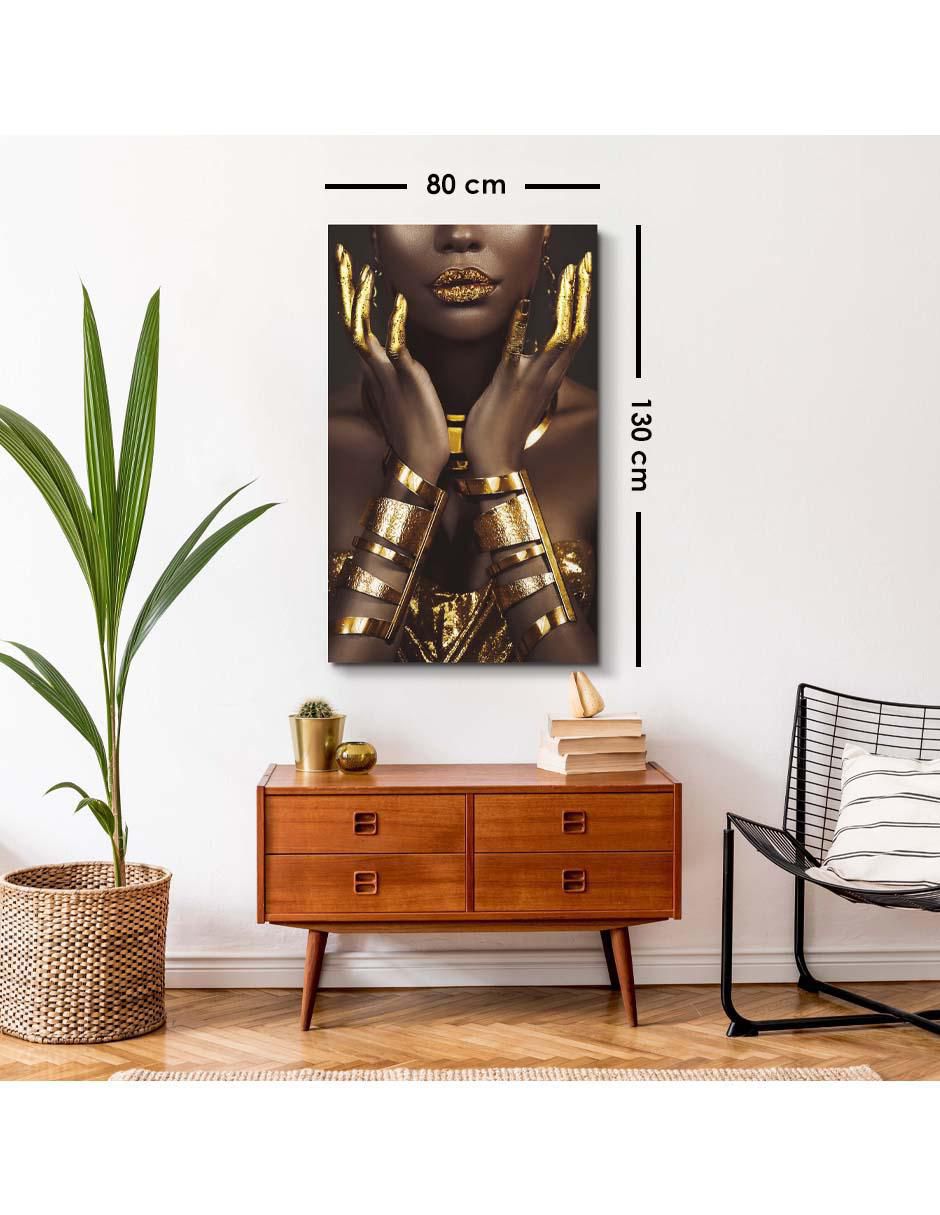 Cuadro decorativo Canvas Art Poderosa mujer resplandeciente con barniz a registro