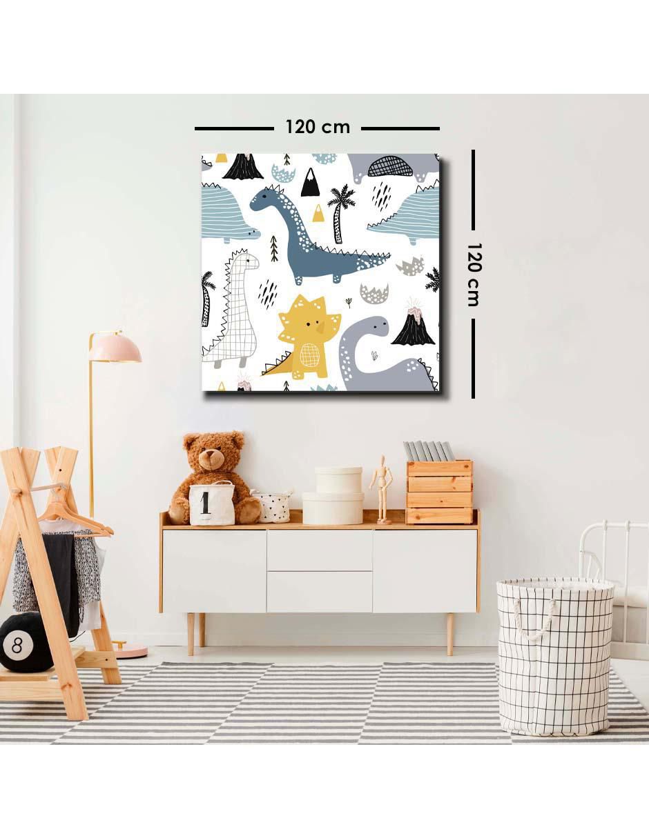 Cuadro decorativo Mix de dinosaurios tiernos con barniz a registro 5