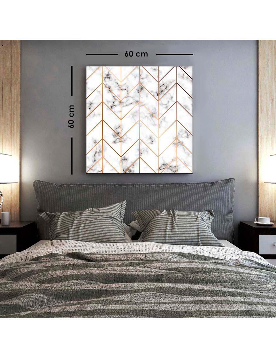 Cuadro decorativo Marmoleado con flujo liso geométrico con barniz a registro 5