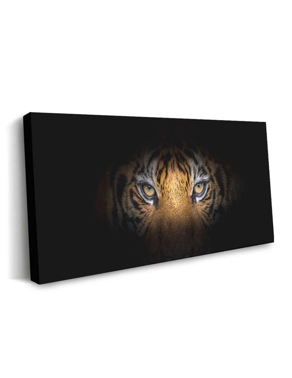 Cuadro decorativo Mirada de tigre con barniz a registro 2