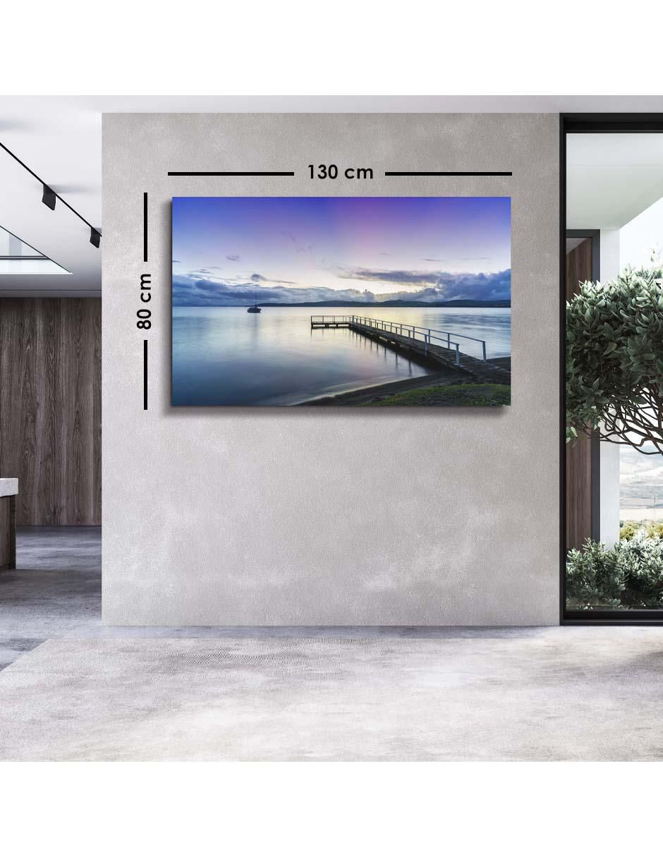 Cuadro decorativo Un muelle con vista fenomenal con barniz a registro 5